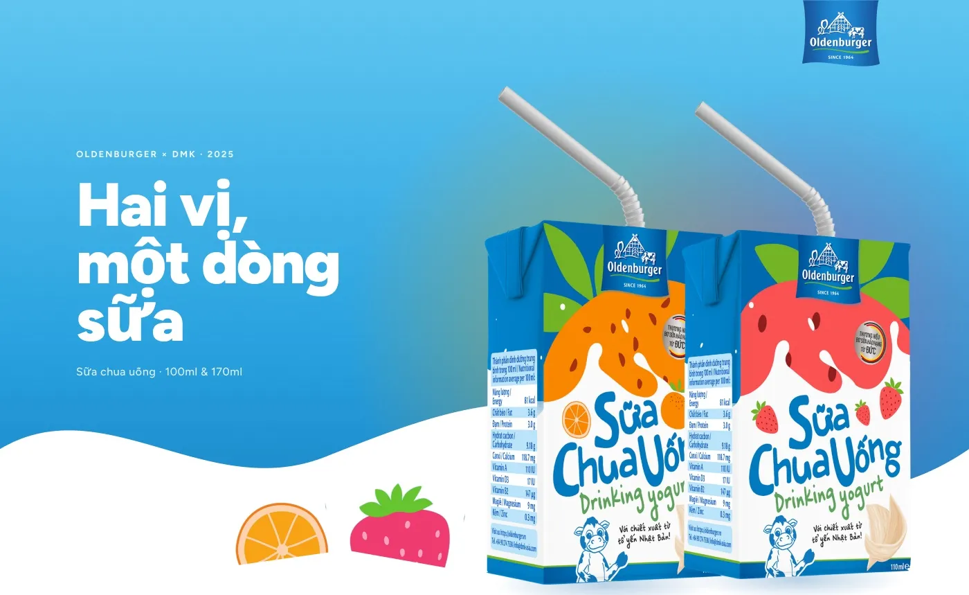 Oldenburger — Hai vị, một dòng sữa — Packaging Design case study